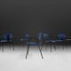 Set of 6 Dining Chairs by Willy Van Der Meeren for Tubax, Belgium, 1950s