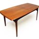 Narrow 1960s Danish Extending Table In Teak By Arne Hovmand Olsen