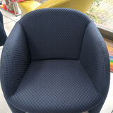 “Ben” armchair by Pierre Paulin for Artifort – 1980s – Geometric fabric