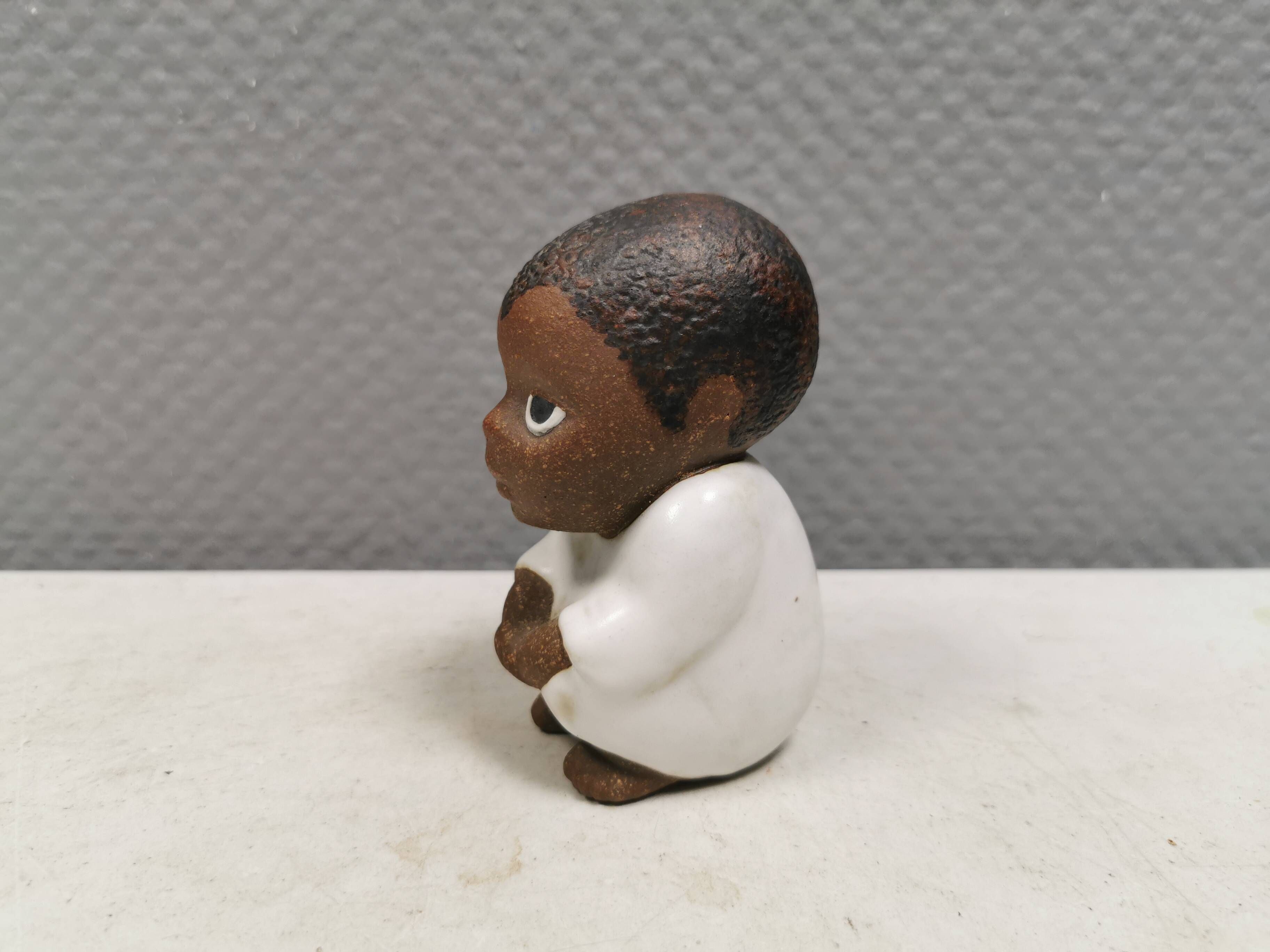 Lisa Larson Ceramic Figure: South, All Children of the World Series (1974)