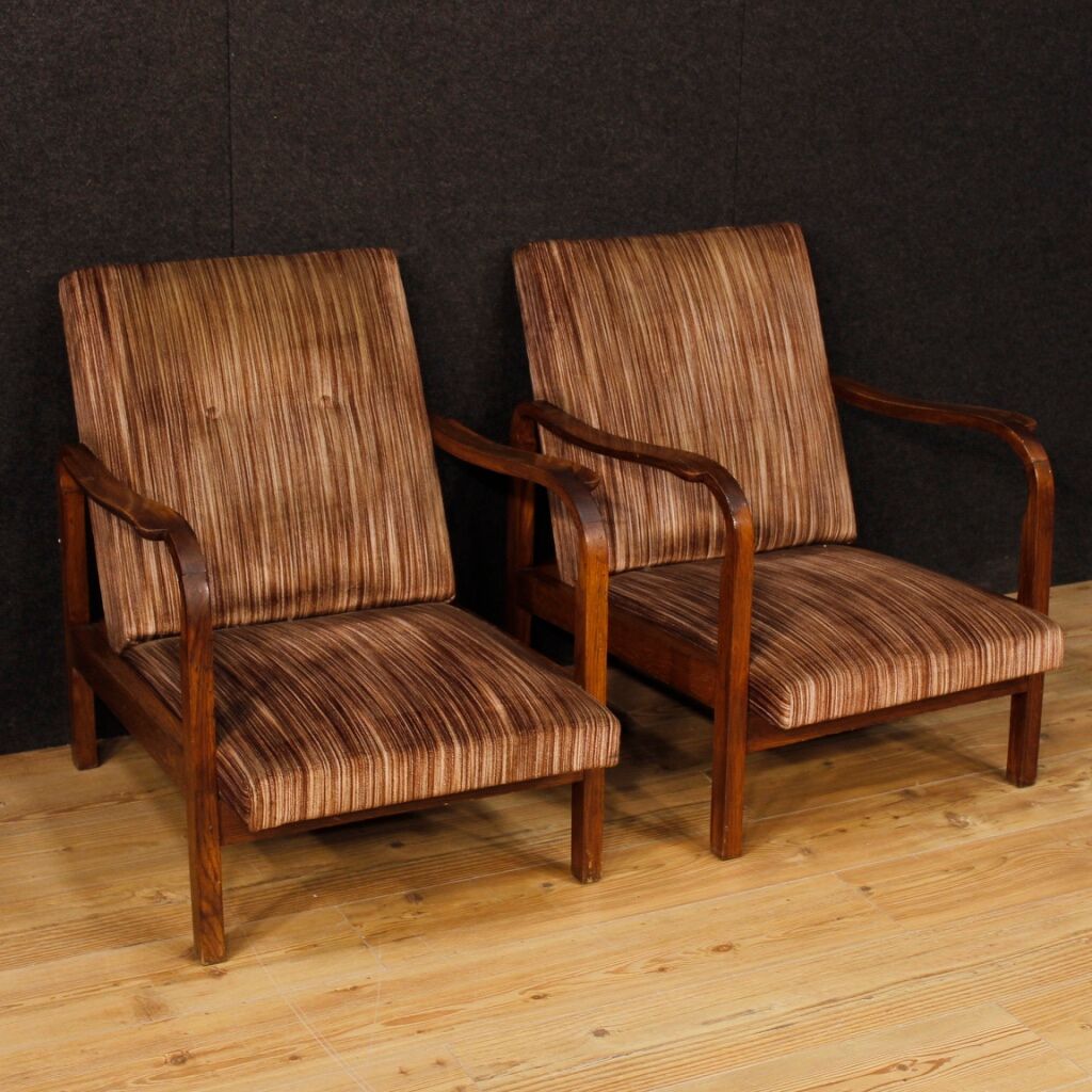 Pair of Italian design armchairs from 70s