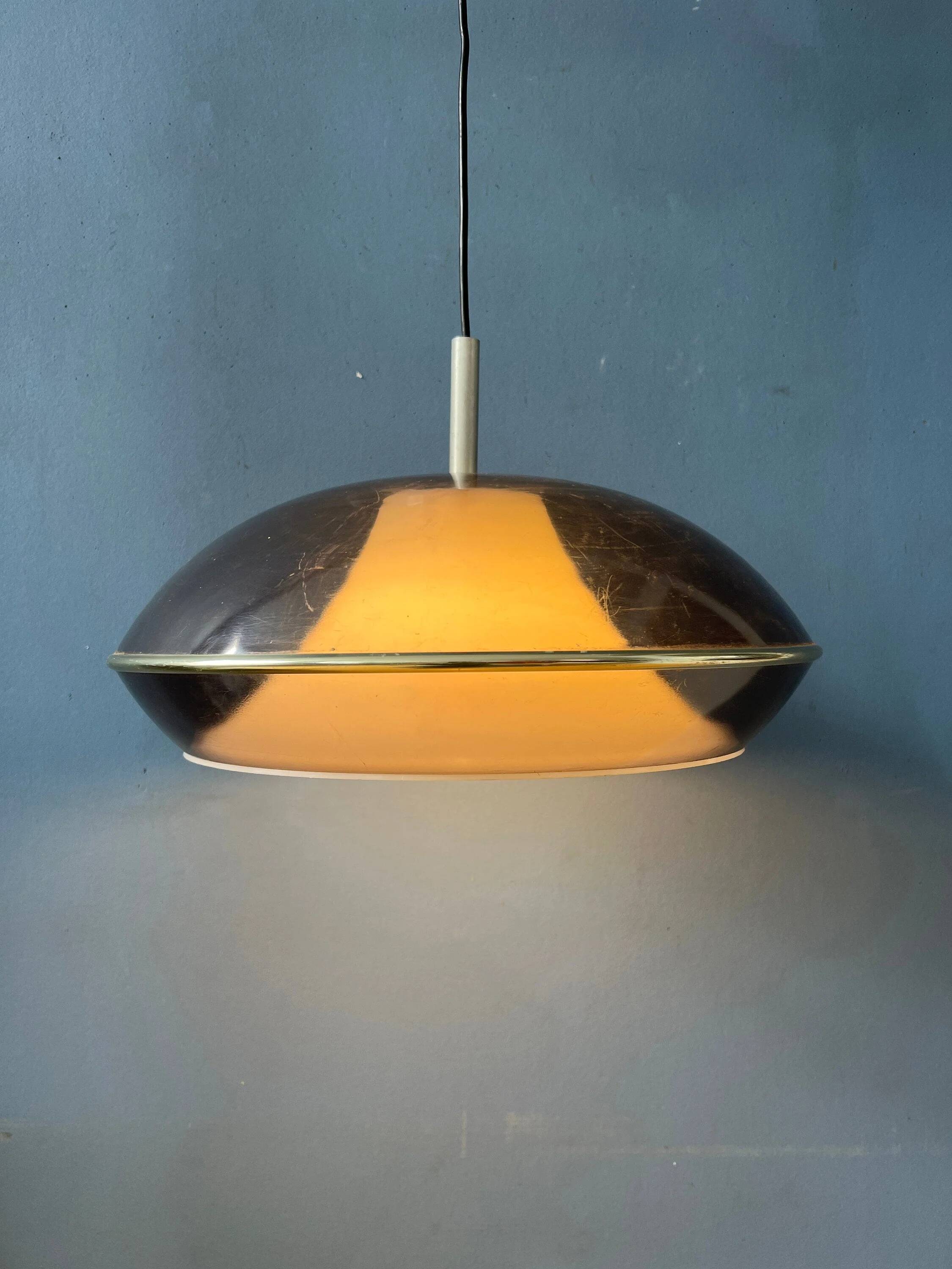 Vintage Space Age acrylic glass UFO pendant light