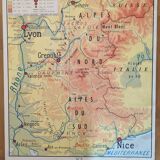 Old school map alpes