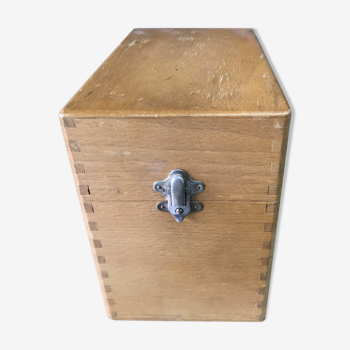 Box archive wood massif vintage