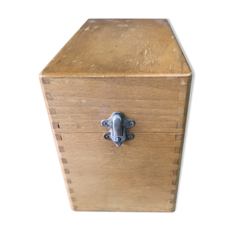 Box archive wood massif vintage