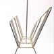 Vintage gold magazine rack, 1970