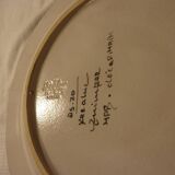 Authentic hand-painted Quimper earthenware plate
