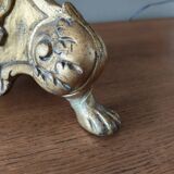 Golden wooden lamp base