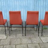 Set of 4 chairs by Pierre Guariche for Meurop 1960