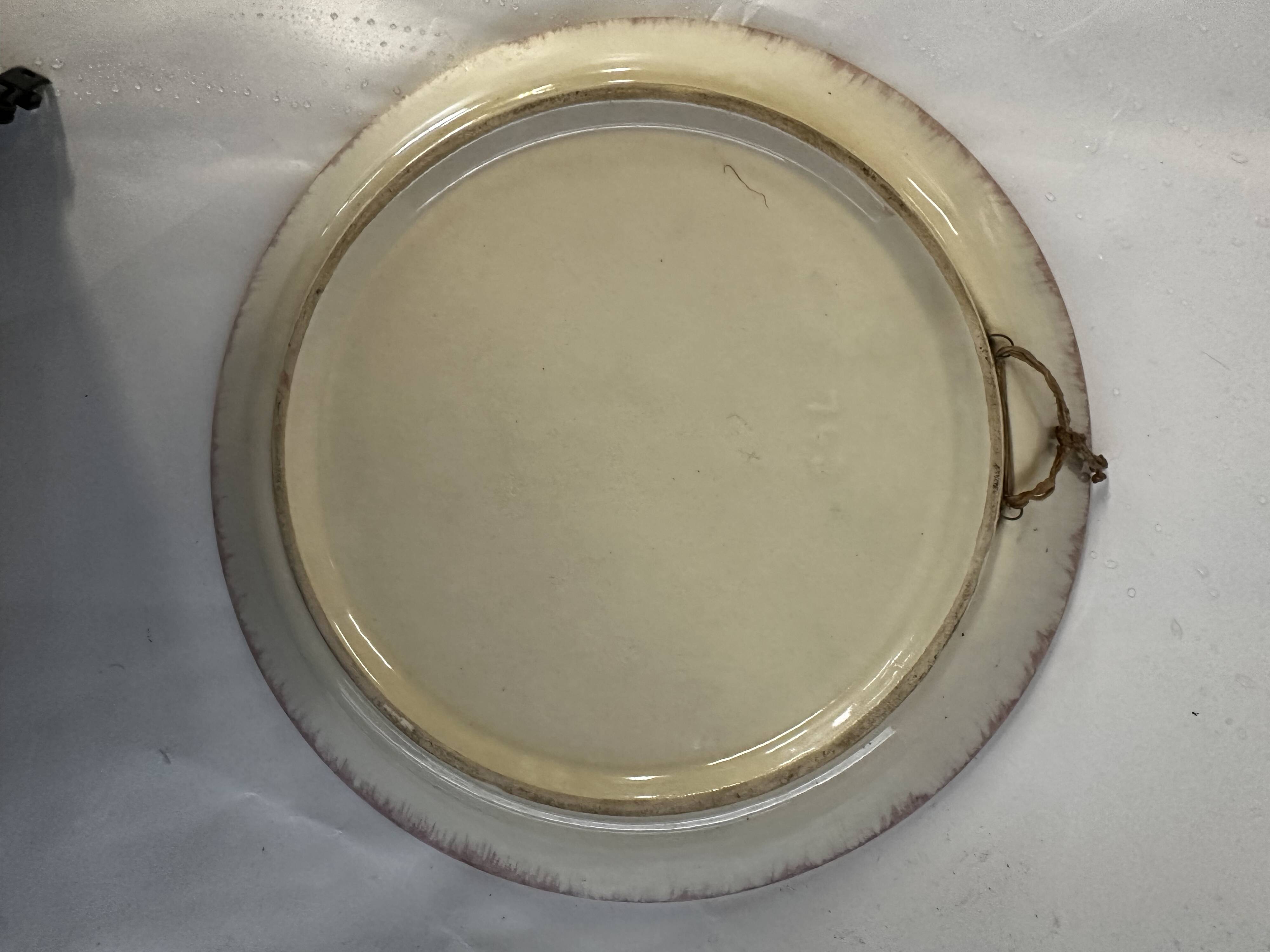 Ceramic and enamel dish with floral decoration by Hubert Béquet