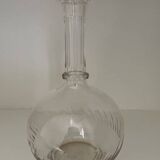Cut crystal round carafe antique