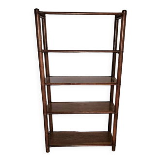 Vintage bamboo shelf 148cm