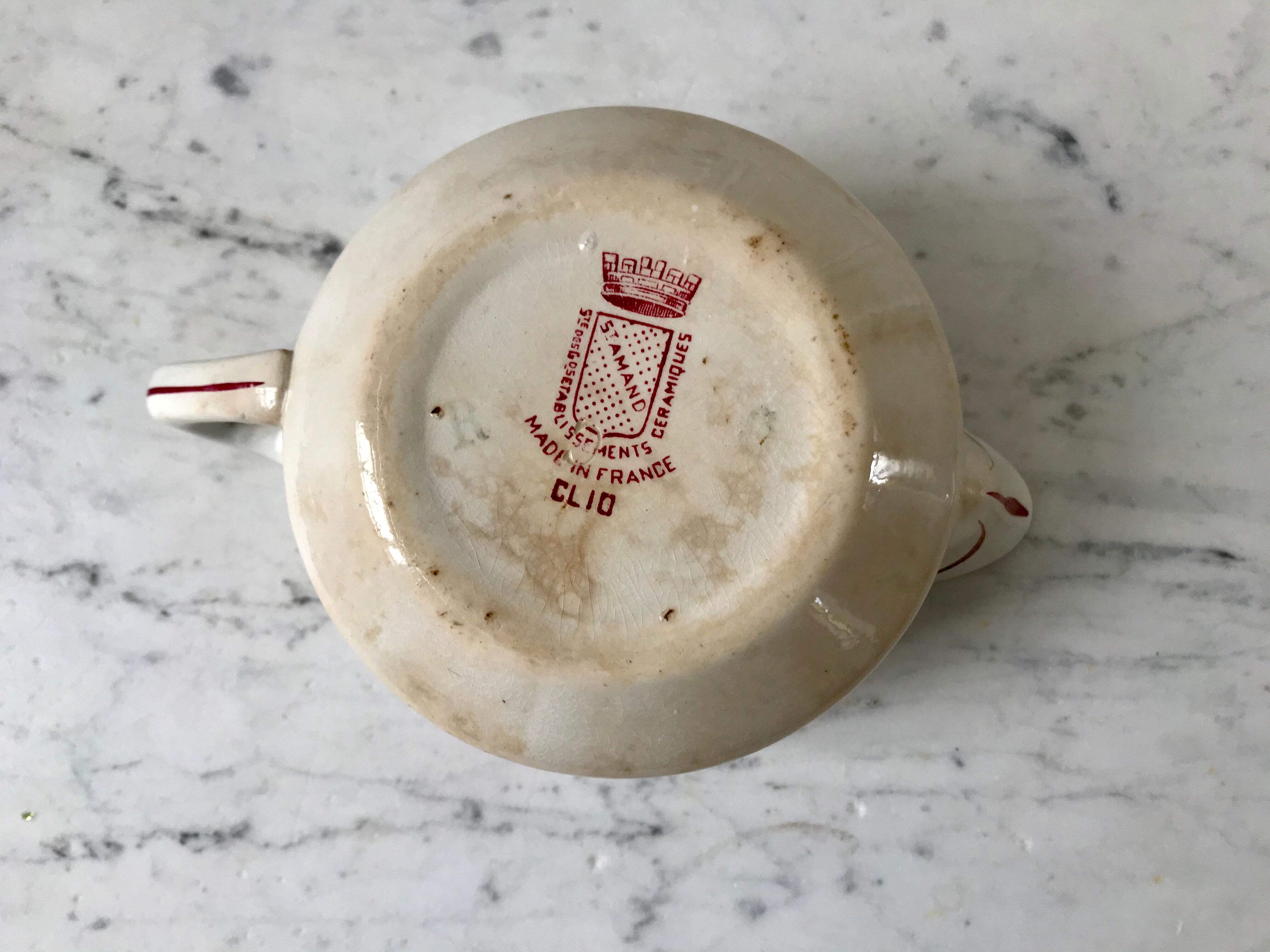 Saucière Saint-Amand model Clio early twentieth century