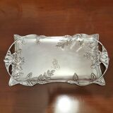 Silver modernist tray Meneses