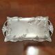 Silver modernist tray Meneses