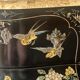 Curved lacquered wooden chest of drawers with Chinese decoration – 20th century (circa 1950-1960)