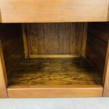 Pair of vintage Maison Regain elm bedside tables