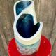 Modernist ceramic vase Elchinger, France vintage 1950 - 1960