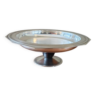 Art Deco silver-plated bowl by Bouillet and Bourdelle