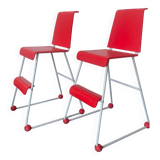 Paire de chaises hautes enfants IKEA Niels Gammelgaard 1990