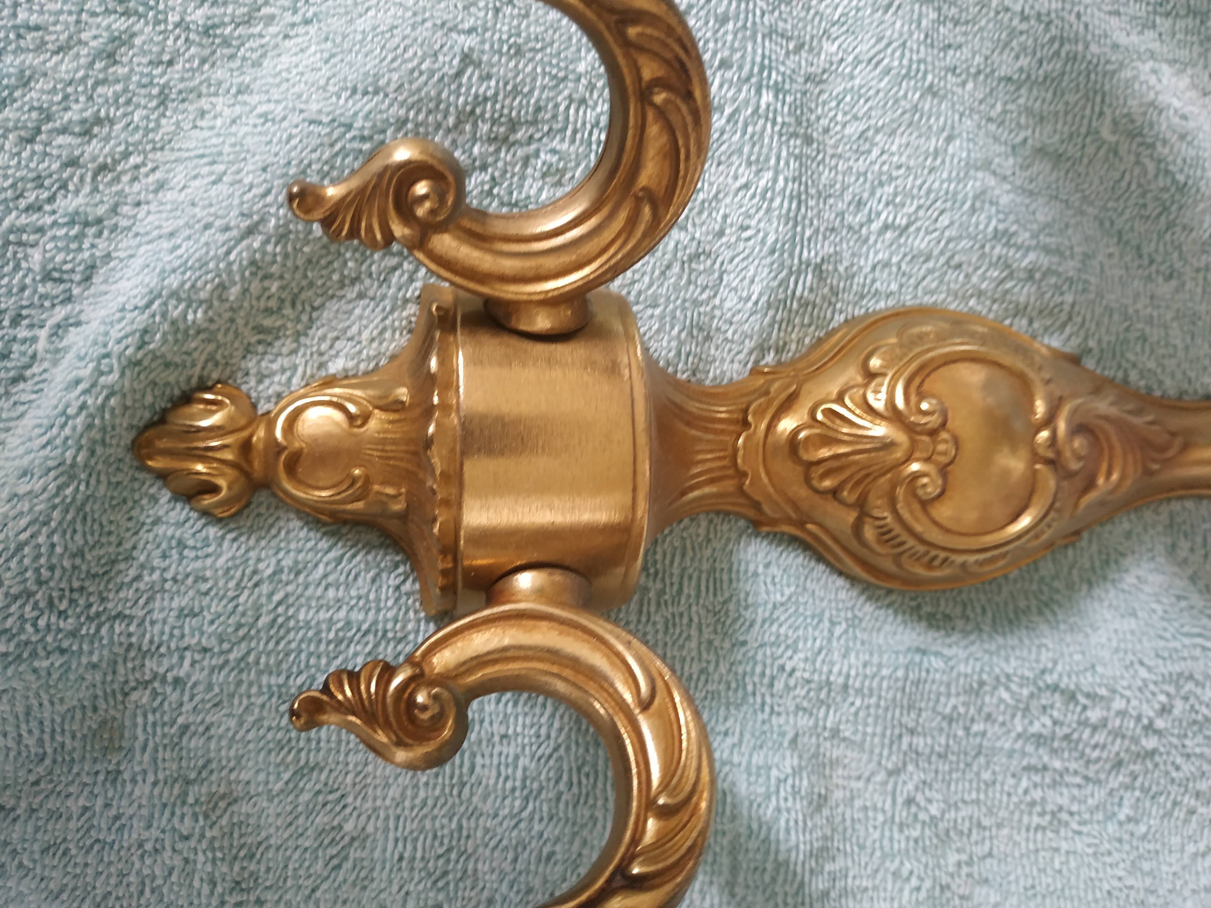 2 gilded bronze wall wall light