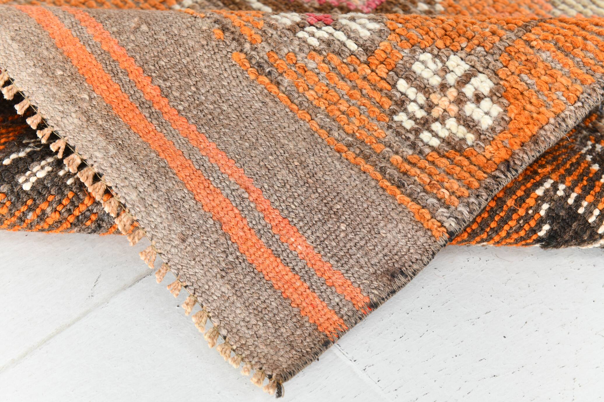 3x14 Turkish Long Vintage Runner Rug, Handmade Wool Hallway Rug, 83x429C