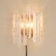 German glass wall sconce from Fischer Leuchten, 1970s