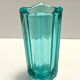 Postmodern Thick Teal Blown Glass Vase #472 by Jiri Zejmon, Czech Republic