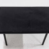 Minimalist Steel and Slate Side or Coffee Table 1960s