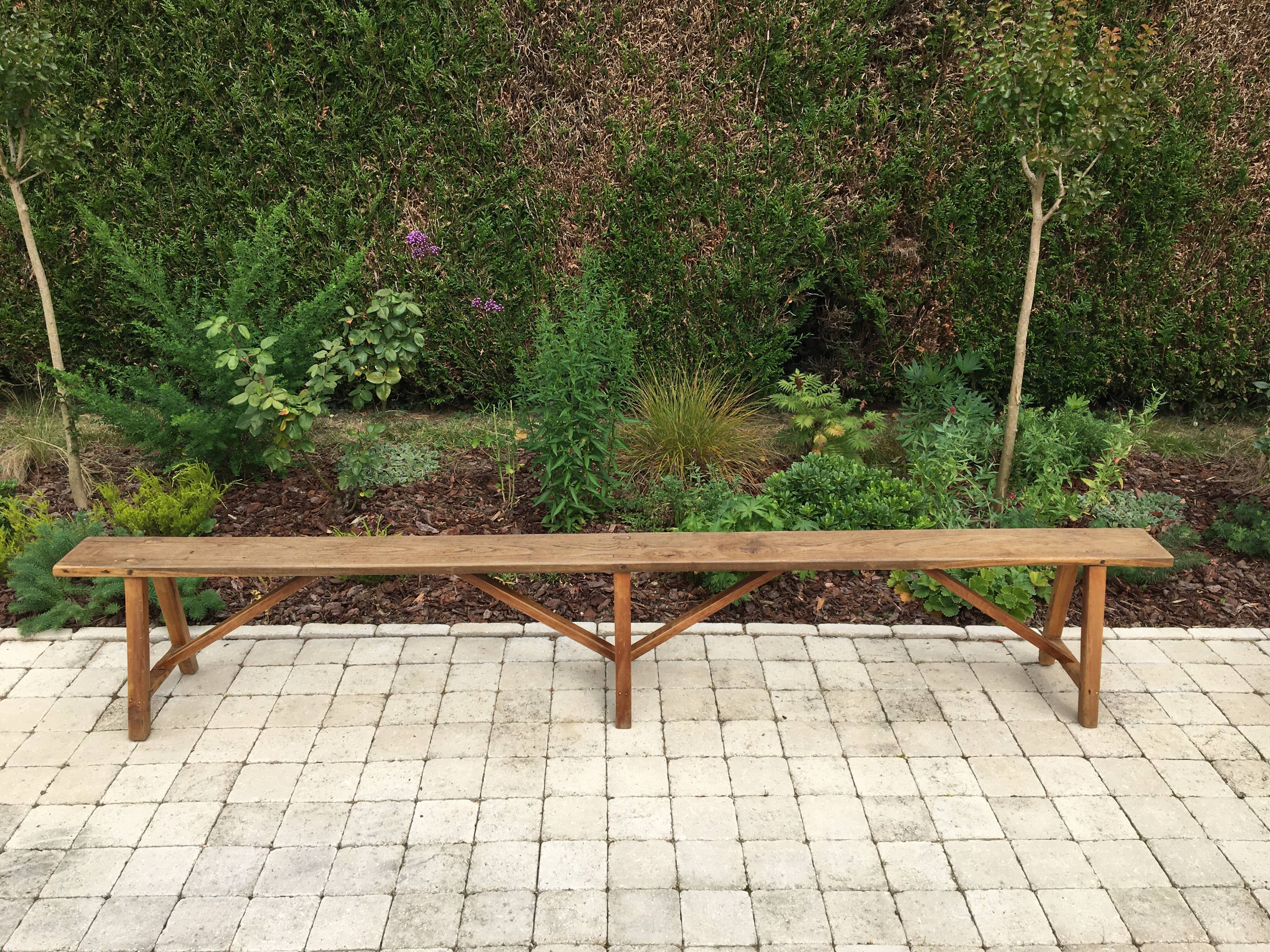 Banc de ferme en chêne