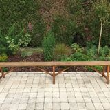 Oak farm bench