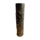 Brass vase socket engraved art trenches