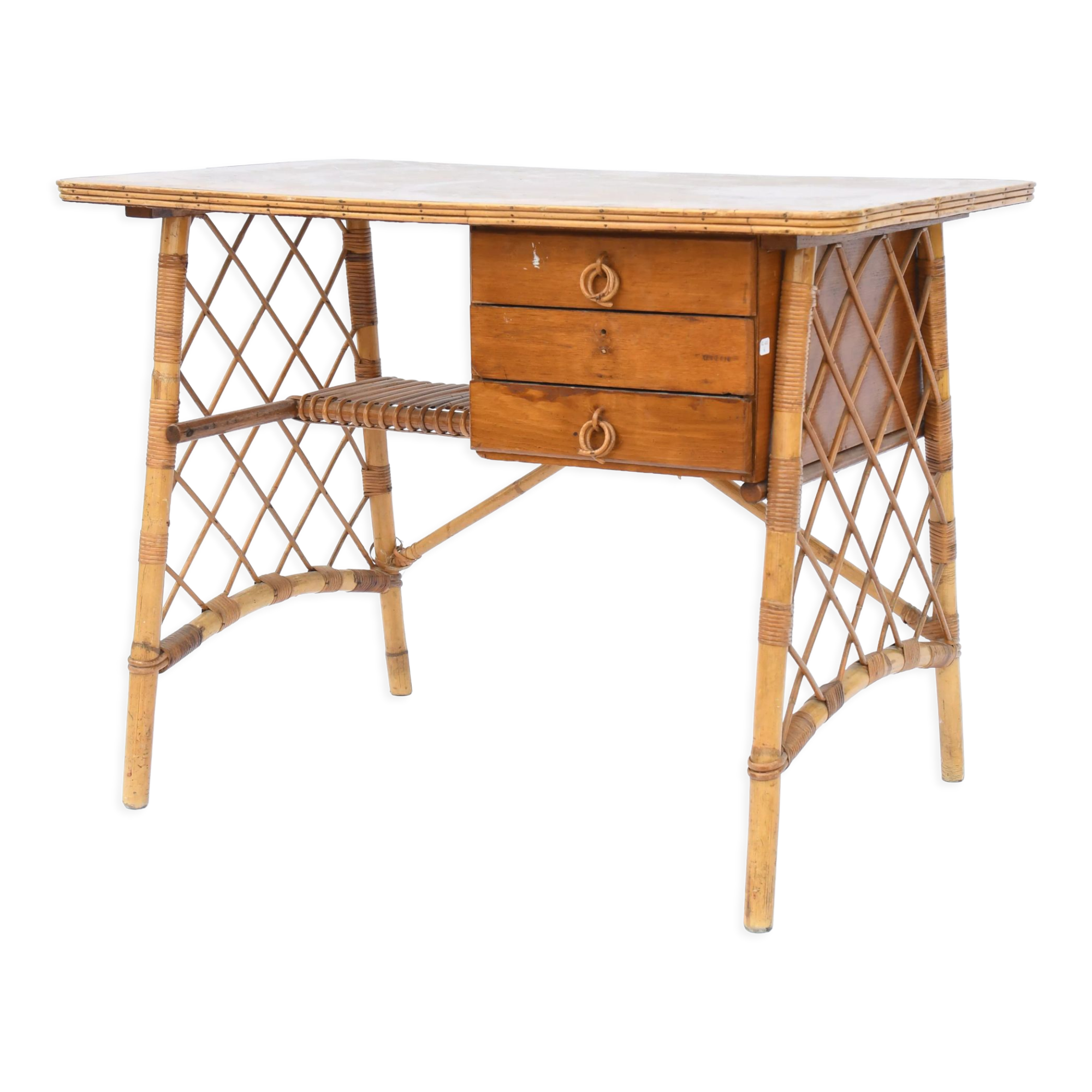 Rattan desk