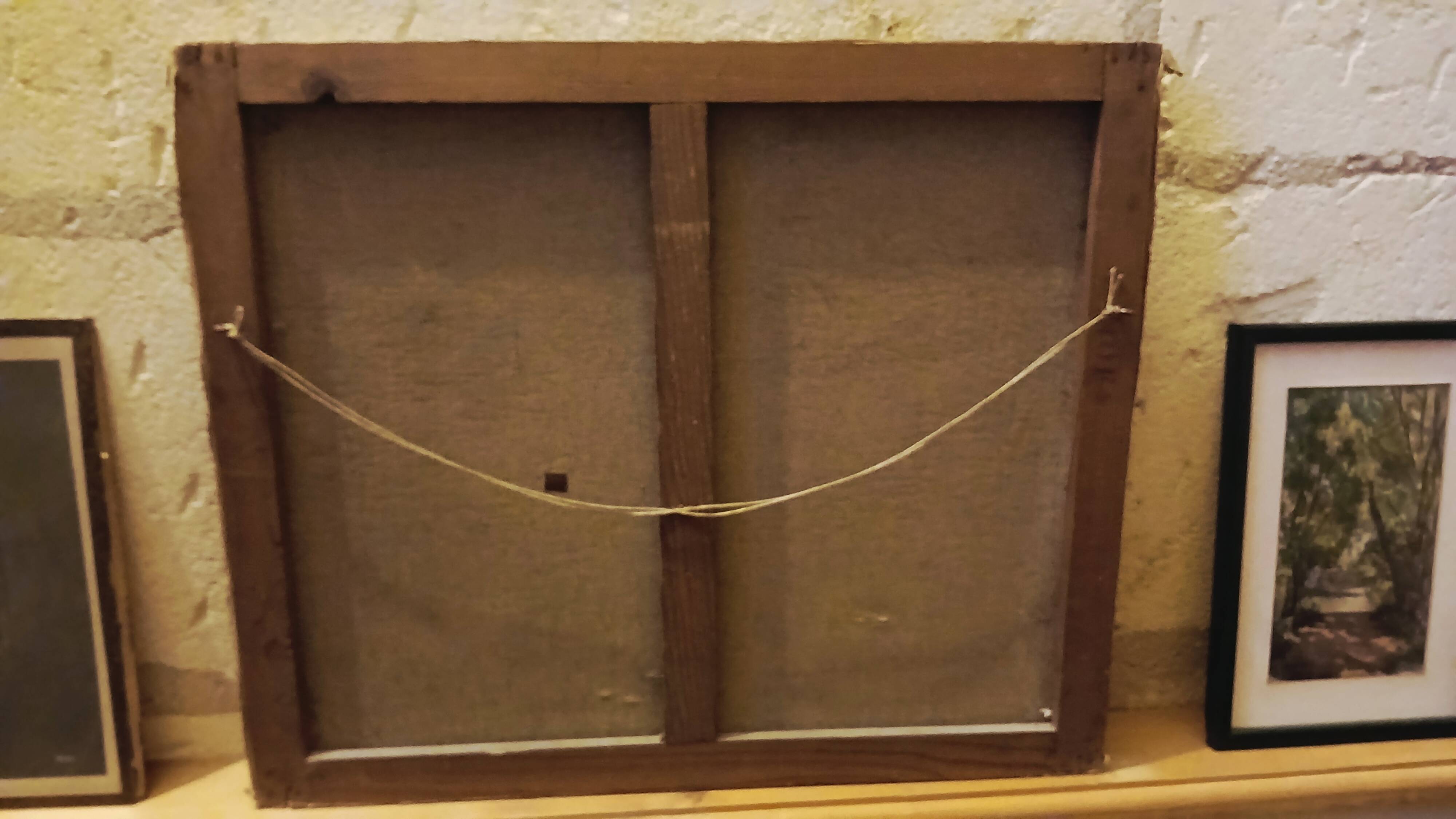 Flower bouquet tableau signed frey