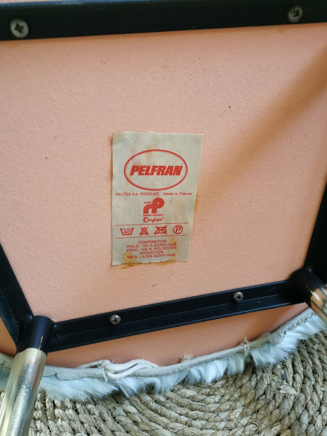 Armchair Vintage moumoute Pelfran