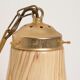 Beige ceramic and gold ceiling lamp from the Hollywood Regency period, Italy, 1960s.