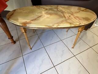 vintage marble coffee table