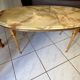 vintage marble coffee table