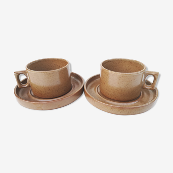 Set lunch in sandstone - Large cups