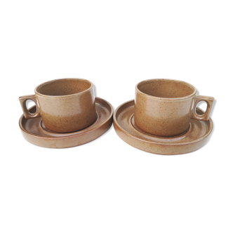 Set lunch in sandstone - Large cups