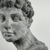 Antique 19th/20th century substantial terracotta Roman Michelangelo David Bust