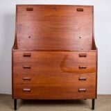 Secretary, desk, Danish in Teak by Borge Mogensen for Soborg Mobelfabrik 1960.