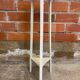 Sellette ancienne tripode art déco bois blanc vintage