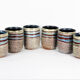 6 Accolay ceramic cups, 1950