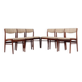 Set of six rosewood chairs, Danish design, 1970s, manufactured by Thorsø Møbelfabrik