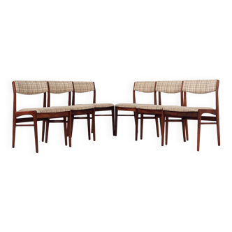 Set of six rosewood chairs, Danish design, 1970s, manufacture: Thorsø Møbelfabrik