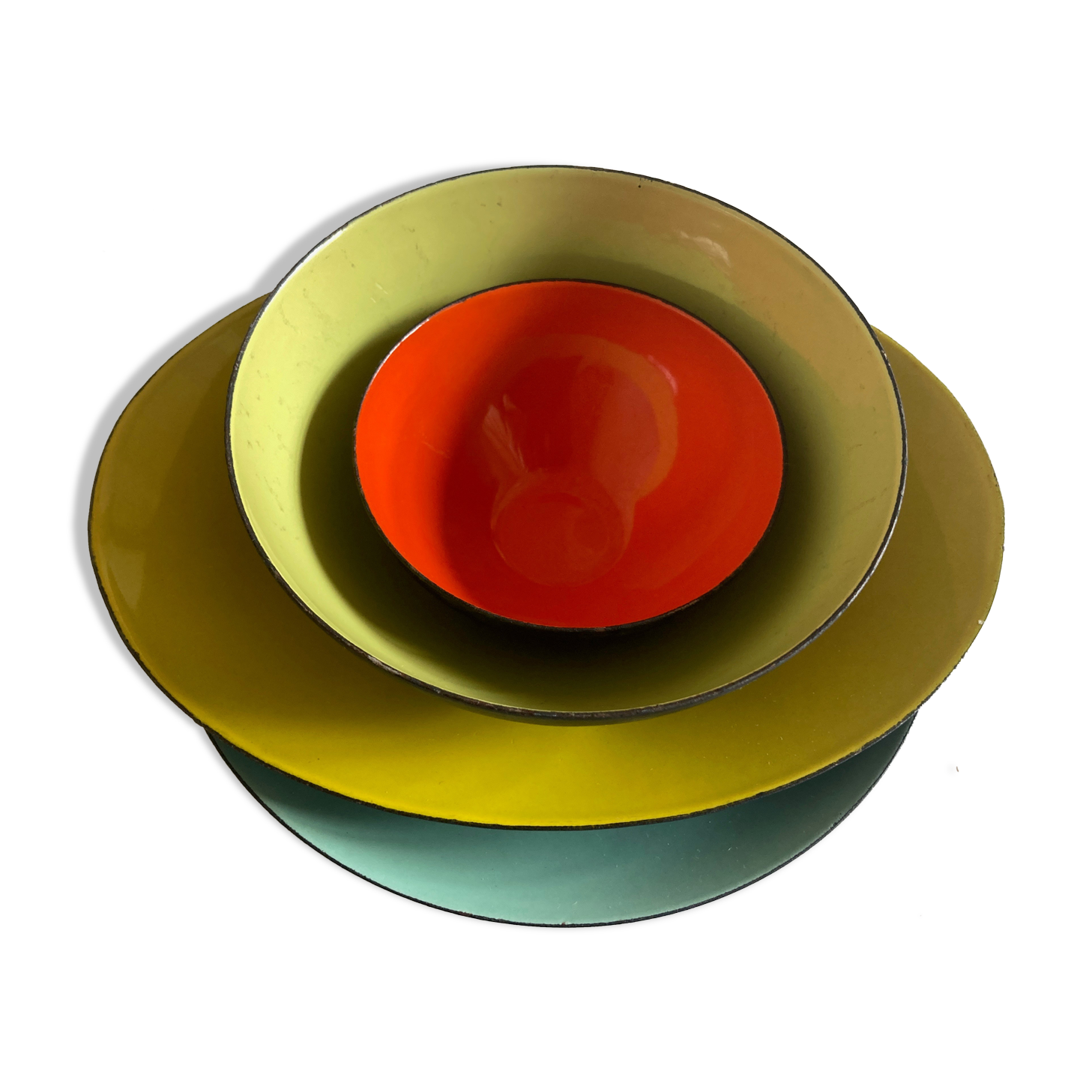 Herbert Krenchel set of 4 bowls for Krenit Denmark, 1960