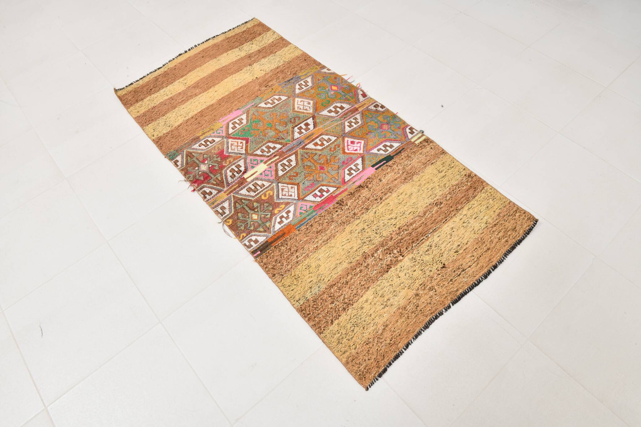 Handmade Wool Vintage Kilim Rug, 83x173Cm