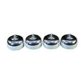 Lot de 4 anciens interrupteurs en porcelaine et chromé