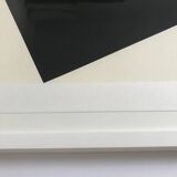 20th Century School, Black square on white background, 1994. Original signed print